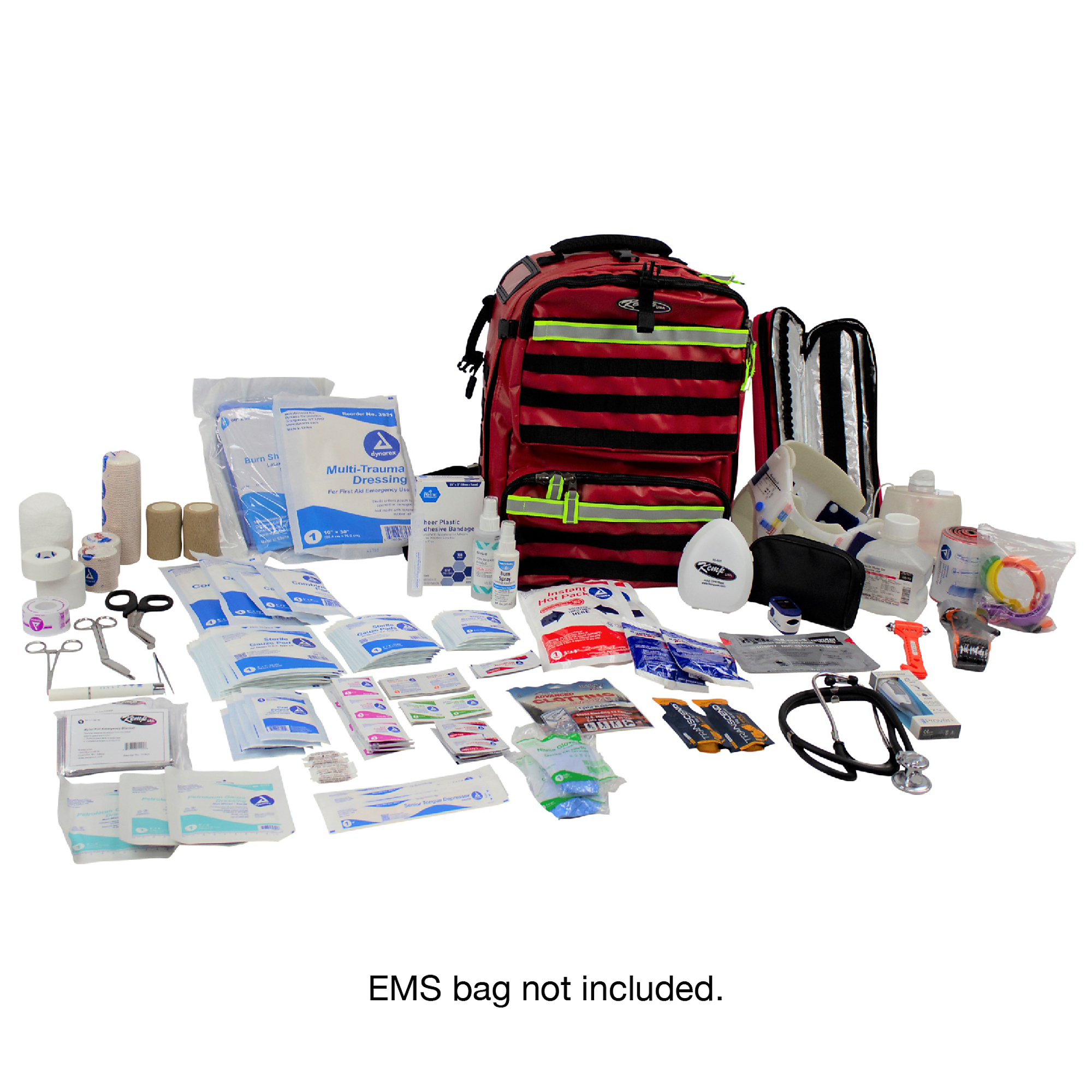 Kemp USA Medical Supply Pack F — 258 Pieces, 52 Unique First Aid Items, Model# 10-160-F